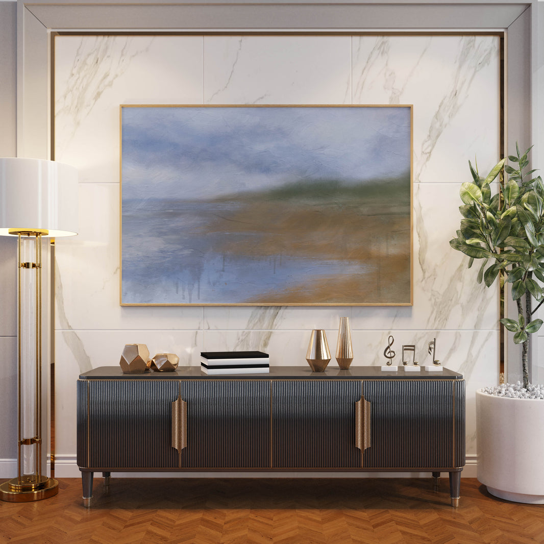 Abstract Landscape Painting in Livingroom