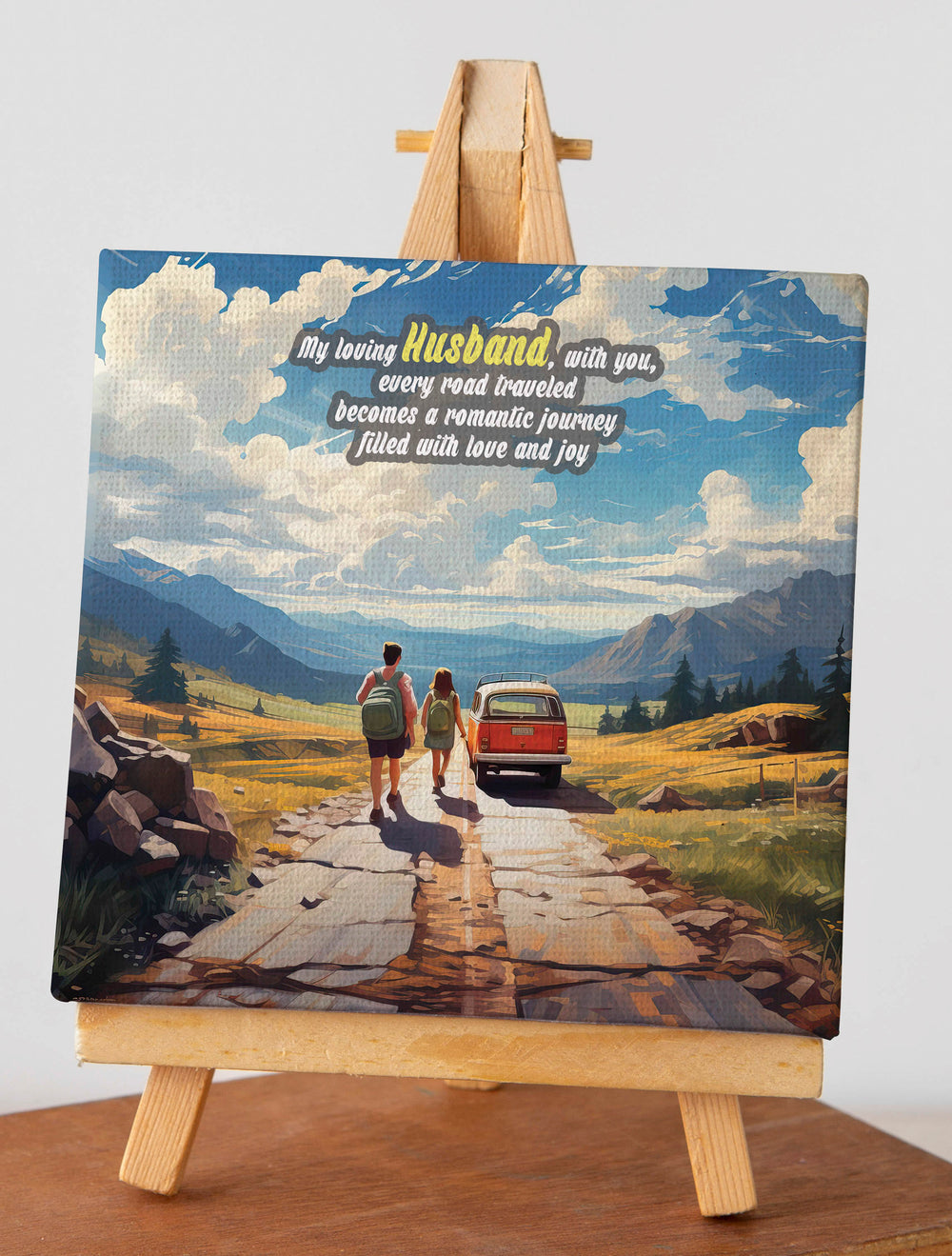 Luxoré Showcase Travel Love Canvas Special Gift Crafted for Your Amazing Husband