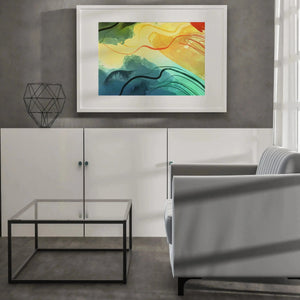 Luxoré Digital Oasis of Abstract Watercolor Opulence