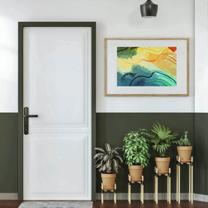 Luxoré Digital Oasis of Abstract Watercolor Opulence