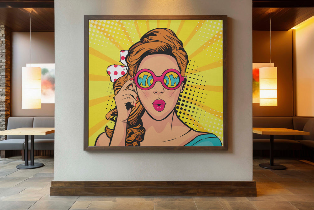 Pop Art Comic Girl Digital Painting